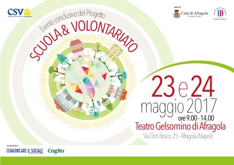 Dieci anni di “Scuola e Volontariato”, il 23 e 24 maggio conclusione del progetto del Csv Napoli