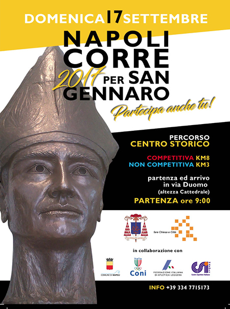 Nel centro storico Napoli corsa per San Gennaro, domenica 17 settembre con il cardinale Sepe