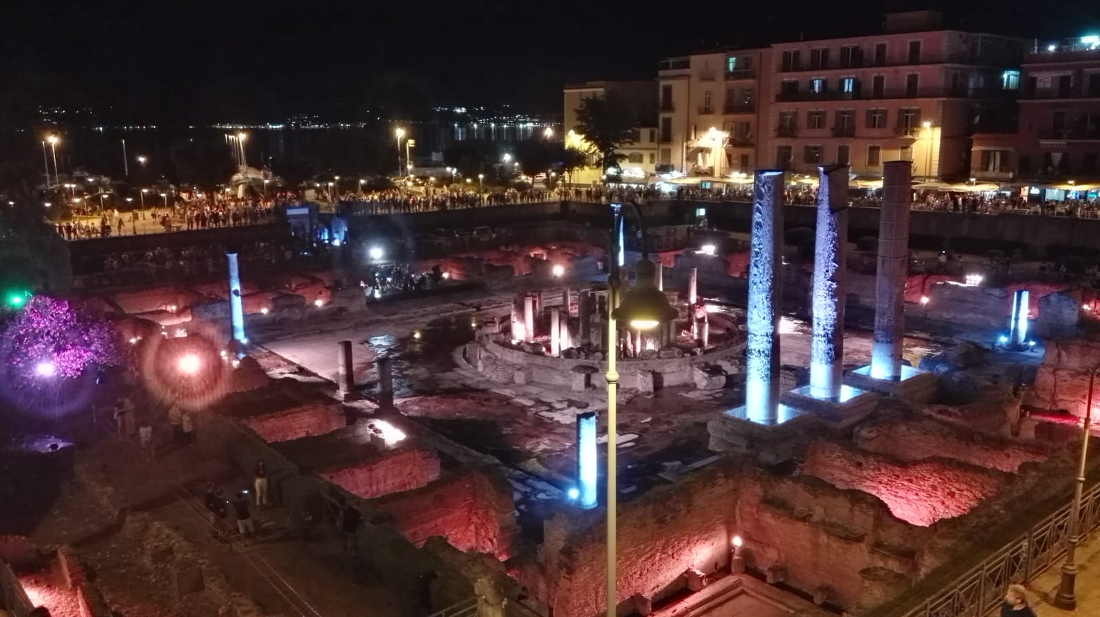 “Tempio di Serapide” tra musiche e giochi di luce