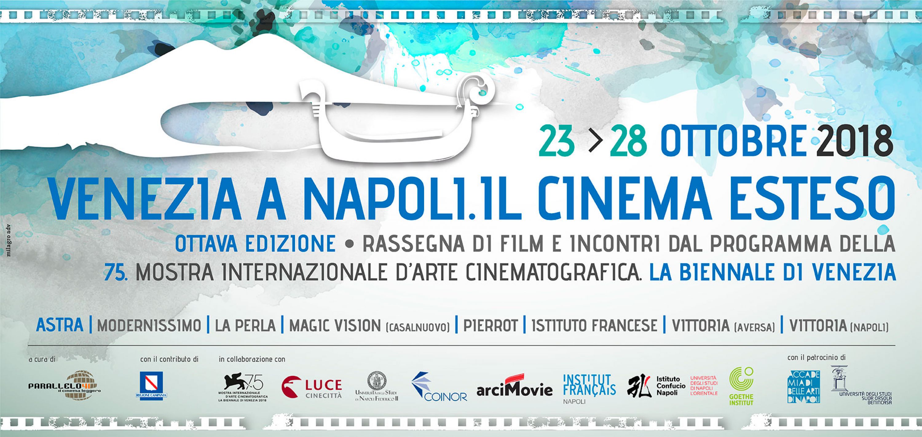 Venezia a Napoli. Dal 23 al 28 ottobre, ottava edizione della rassegna di film dalla Mostra internazionale del Cinema