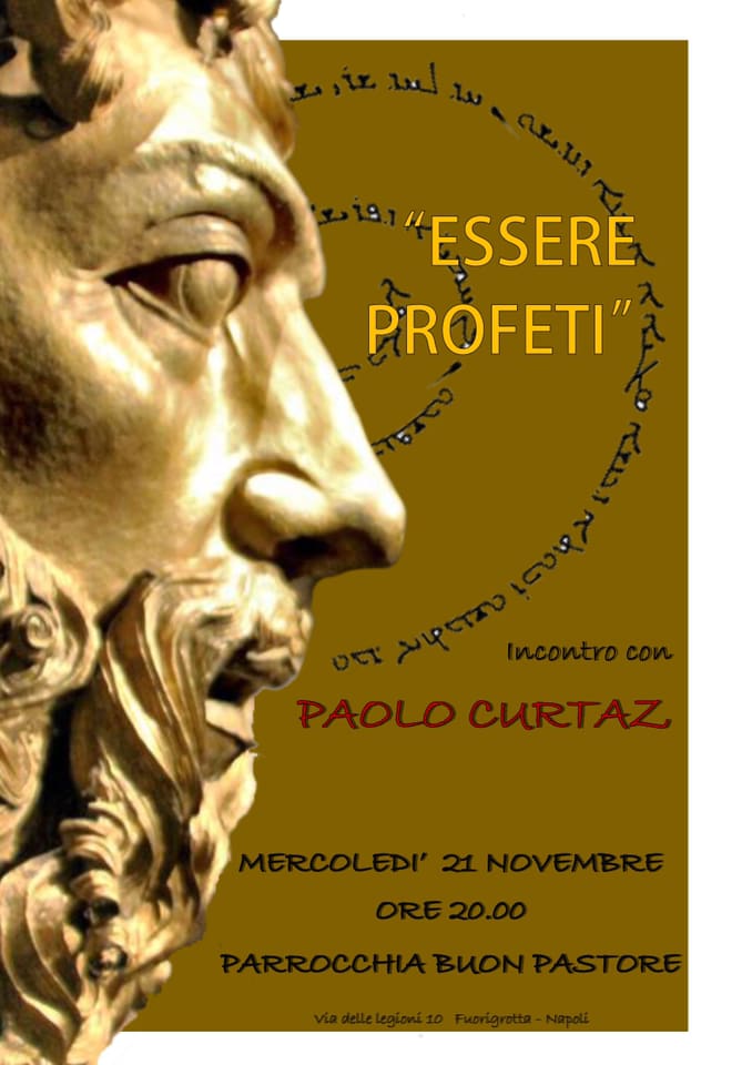 Lo scrittore e teologo Paolo Curtaz nella chiesa Buon Pastore a Napoli, mercoledì 21 novembre