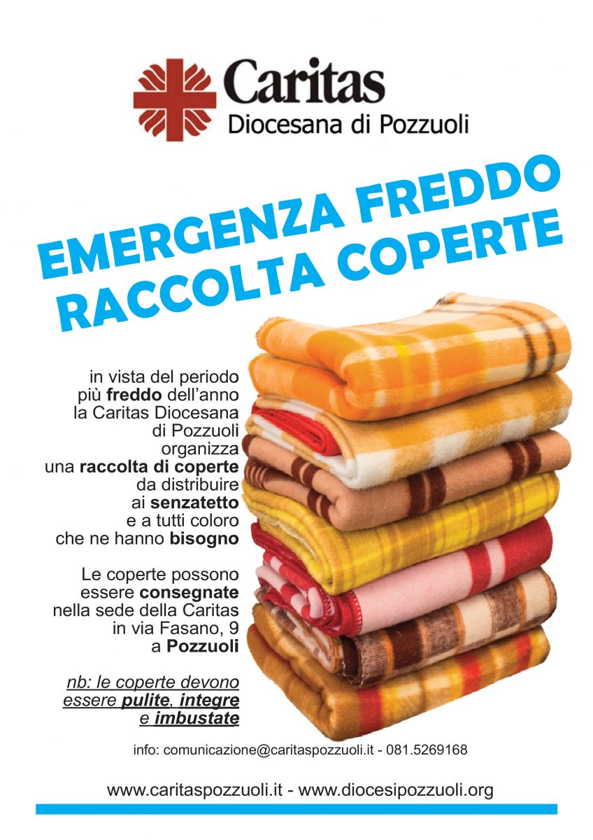 A Pozzuoli raccolta di coperte per i senzatetto dell’area flegrea