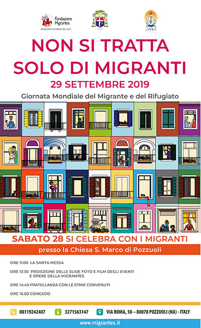 Giornata Mondiale del Migrante, momenti di fratellanza sabato 28 settembre nella chiesa San Marco a Pozzuoli