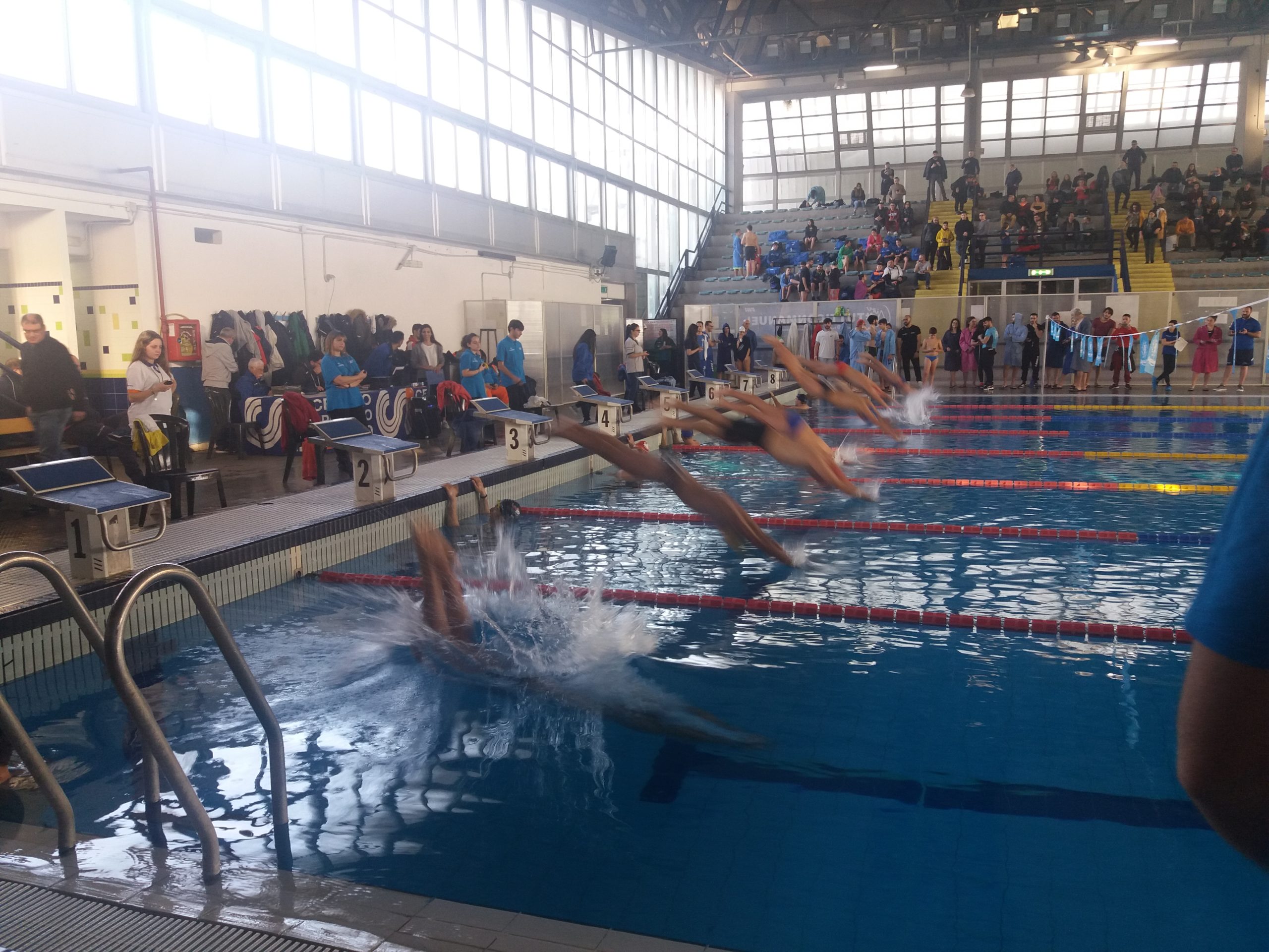 Salvatore Urso sul podio del Campionato Regionale di Nuoto organizzato dal Csi al PalaTrincone verso le ParaOlimpiadi di Tokio 2020