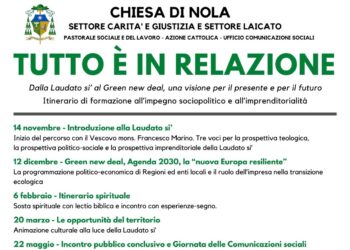 Parte a Nola il corso di formazione all’impegno sociale e politico “Tutto è in relazione”. Iscrizioni fino al 30 ottobre