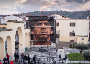 Concluso a Quarto il murales di Jorit in ricordo di Diego Armando Maradona