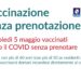 Oggi tutti gli Hub vaccinali dell’ASL Napoli 2 Nord effettueranno vaccinazioni senza prenotazione
