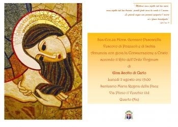 Consacrazione a Cristo secondo il Rito Ordo Virginum di Gina Scotto di Carlo