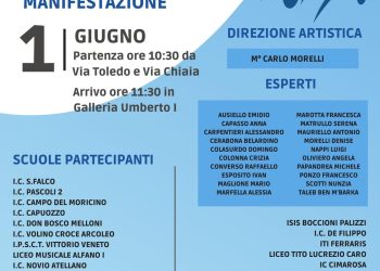 Napoli viene attraversata da un’Onda musicale composta da 1600 studenti di 28 scuole