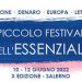 La decima edizione del Piccolo Festival dell’Essenziale approda a Salerno, dal 10 al 12 giugno