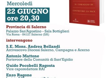 Nella Provincia di Salerno incontro sul libro di Papa Francesco “Contro la guerra. Il coraggio di costruire la pace”