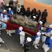 La statua del Cristo morto di Procida in processione a Napoli, dal duomo a piazza mercato
