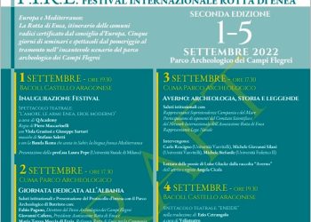 Nei Campi Flegrei la seconda edizione del Festival Internazionale Rotta di Enea. Da giovedì 1 a lunedì 5 settembre