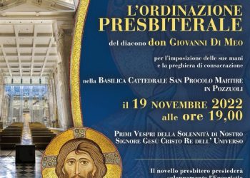 Nuovo sacerdote per la Chiesa di Pozzuoli. Monsignor Pascarella ordina don Giovanni Di Meo nella cattedrale al Rione Terra