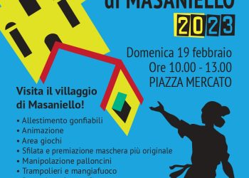Carnevale di Masaniello a Piazza Mercato. Domenica 19 febbraio con artisti di strada e gli sbandieratori Cavensi