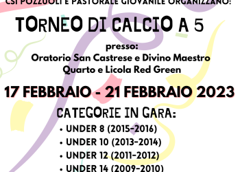 Calcio a 5. Parte il Torneo di Carnevale organizzato da Csi e Pastorale giovanile