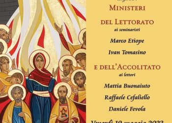 Monsignor Pascarella conferisce i Ministeri del Lettorato e dell’Accolitato nel santuario Regina della Pace