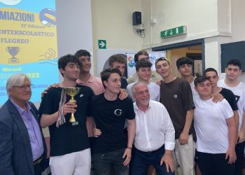 Cerimonia di premiazione del Trofeo Interscolastico Flegreo organizzato dal Centro Sportivo Italiano di Pozzuoli