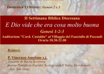 A Pozzuoli la seconda Settimana Biblica Diocesana, da venerdì 29 settembre a domenica 1 ottobre