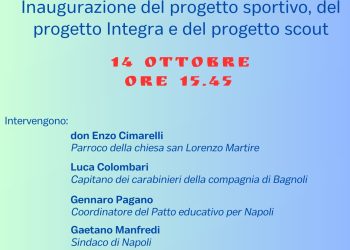 Progetto per i ragazzi di Pianura. Nella chiesa San Lorenzo inaugurazione di aree sportive e spazi educativi