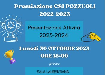 Centro Sportivo Italiano di Pozzuoli. Premiazioni e presentazione nuove attività, lunedì 30 ottobre