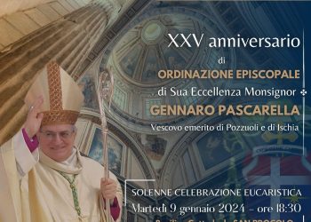 XXV anniversario ordinazione episcopale monsignor Pascarella, celebrazione nel Duomo al Rione Terra