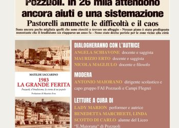 Nella sala conferenze di Villa Avellino a Pozzuoli, presentazione del libro “1983 La grande ferita” di Matilde Iaccarino