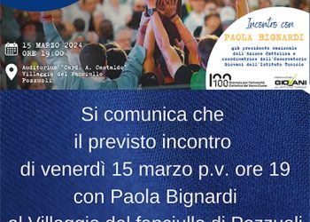 I giovani interpellano la comunità cristiana. Incontro con Paola Bignardi a Pozzuoli venerdì 15 marzo