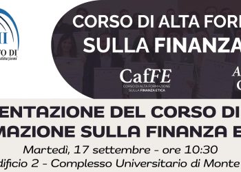 Presentazione del Corso di Alta Formazione sulla Finanza Etica nel Campus di Monte Sant’Angelo