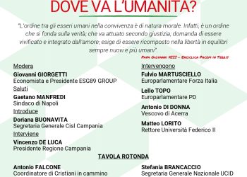 Conferenza stampa per presentare il convegno “Dove va l’Umanità?” della Cisl Campania