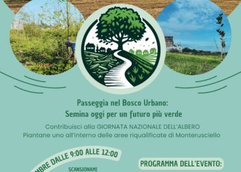 Festa dell’Albero a Monterusciello giovedì 21 novembre. Previsti 500 studenti in azione