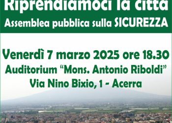 Acerra. Assemblea pubblica sul tema della sicurezza promossa dal vescovo Antonio Di Donna