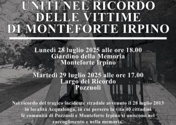 Pozzuoli ricorda le 40 vittime di Monteforte Irpino, martedì 29 luglio