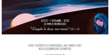 Venticinque anni di sacerdozio per don Genny Guardascione a Quarto