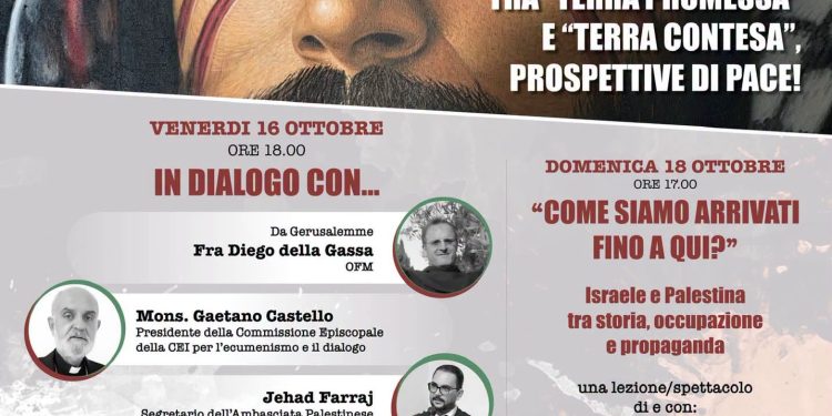 Prospettive di pace con Giulio Cavalli nella parrocchia Gesù Divino Maestro a Quarto